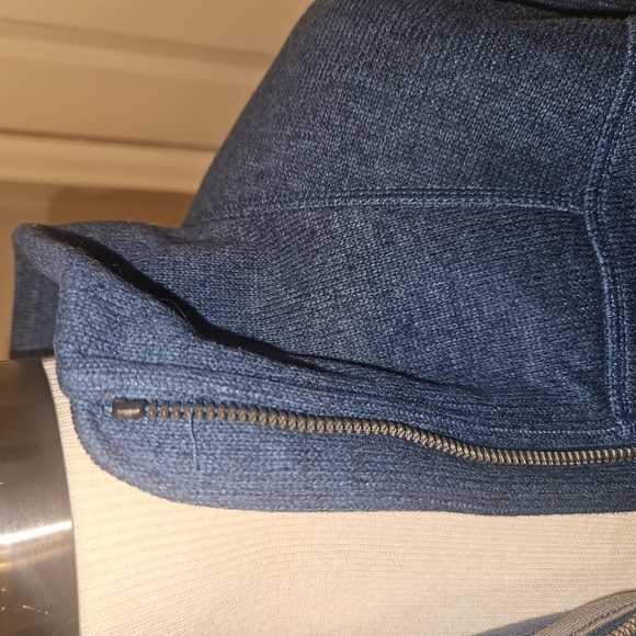 L.L. Bean Blue Zip Up Sweater with Plush Fleece - Picture 5 of 5